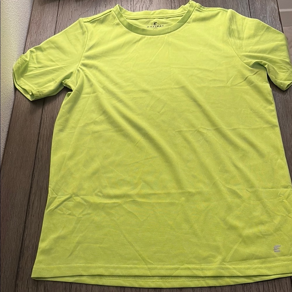 NEW [Eastbay] Gymtech Performance Athletic Shirt, Lime, Youth M 10/12 or L 14/16 - Picture 3 of 11